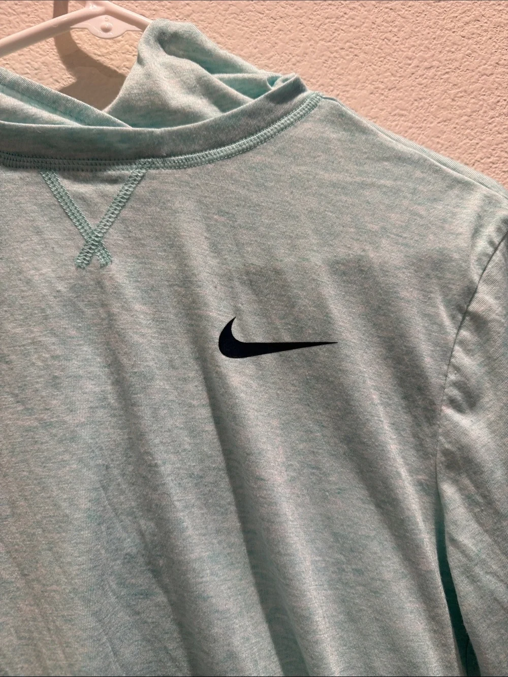 Nike Aqua Green Hooded Long Sleeve Pullover